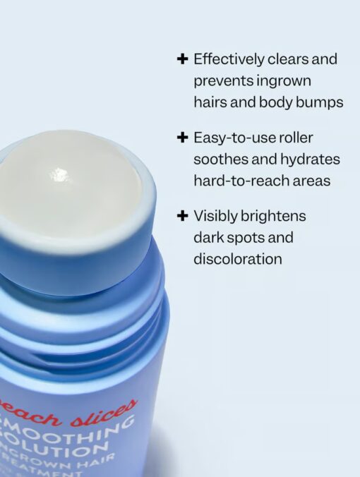 Smoothing Solution Ingrown Hair Treatment soothes skin after shaving and keeps it moisturized.