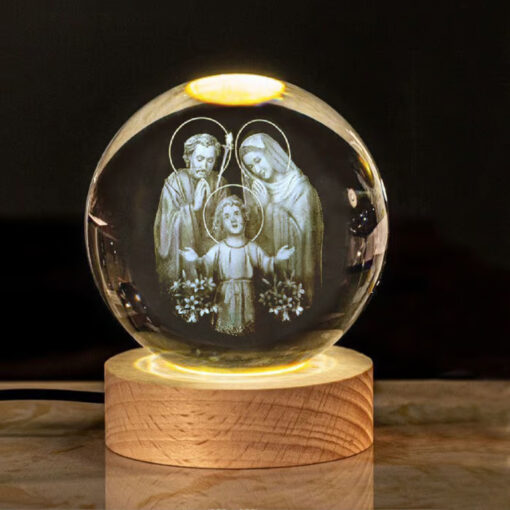 Illuminate your space with the stunning Healing Crystal Lighting Lamp, featuring a K9 crystal ball.