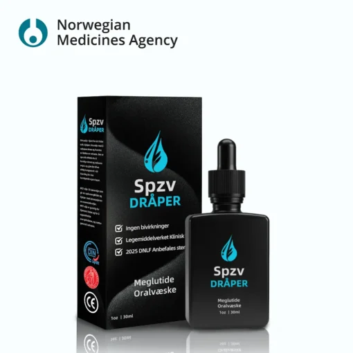𝙎𝙥𝙯𝙫™ 𝐌𝐞𝐠𝐥𝐮𝐭𝐢𝐝𝐞 𝐎𝐫𝐚𝐥 𝐋𝐢𝐪𝐮𝐢𝐝 (Fettforbrenningsprodukt i matvarekvalitet, utviklet av Universitetet i Oslo, sterkt anbefalt av DNLF)