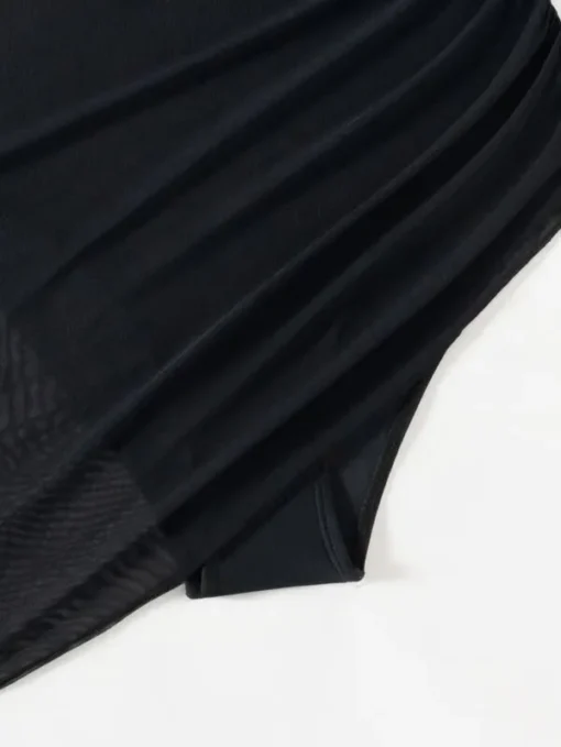 Tummy Control Mesh Swimsuit