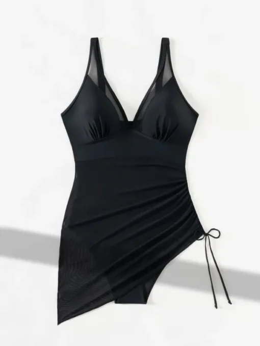 Tummy Control Mesh Swimsuit